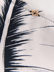 Green/Black Leaf High Waist Bikini Bottoms - Image 4 of 4