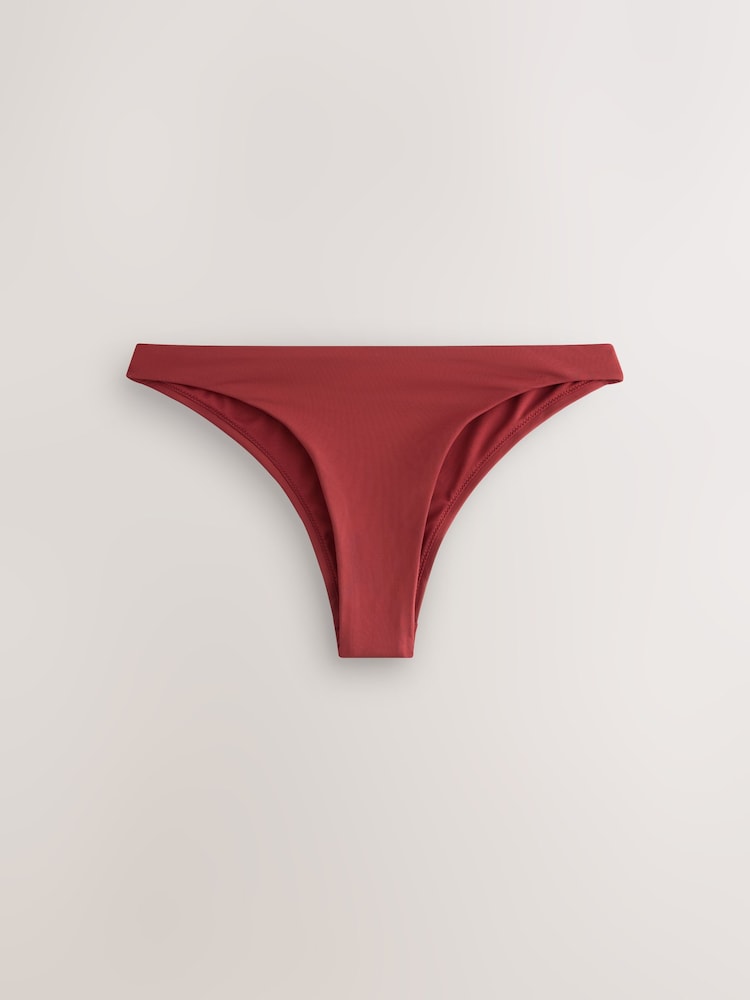 Berry Wine Brazilian High Leg Bikini Bottoms - Image 1 of 4 Berry Wine Brazilian High Leg Bikini Bottoms - Image 1 of 4