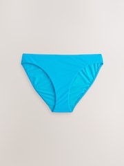 Aqua Blue High Leg Bikini Bottoms - Image 1 of 3