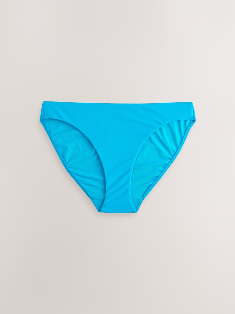 Aqua Blue High Leg Bikini Bottoms - Image 1 of 3