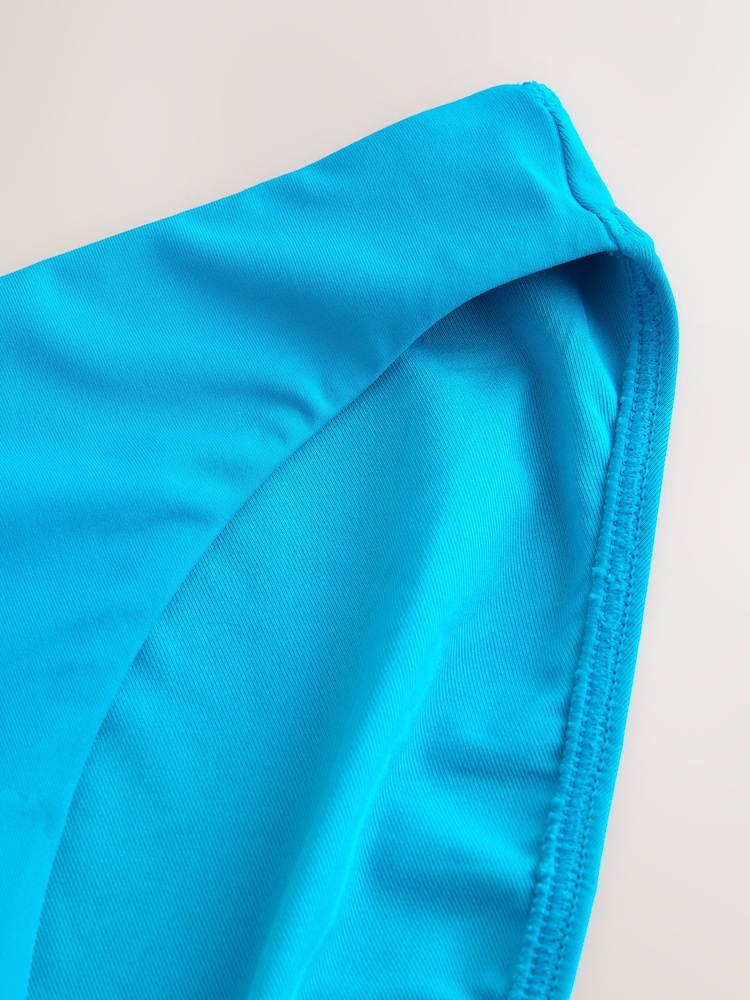 Aqua Blue High Leg Bikini Bottoms - Image 2 of 3