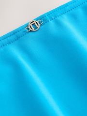 Aqua Blue High Leg Bikini Bottoms - Image 3 of 3