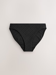 Rust Red Abstract/Black High Leg Bikini Bottoms 2 Pack - Image 2 of 5