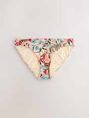 Rust Red Abstract/Black High Leg Bikini Bottoms 2 Pack - Image 3 of 5