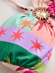 Star Print Hardware Halterneck Bandeau Bikini Top - Image 11 of 11