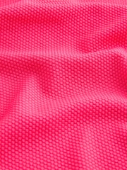 Malinově růžové piké - Plavky stahující bříško DD+ s kosticemi a hranatým výstřihem - Obrázek 4 z 4