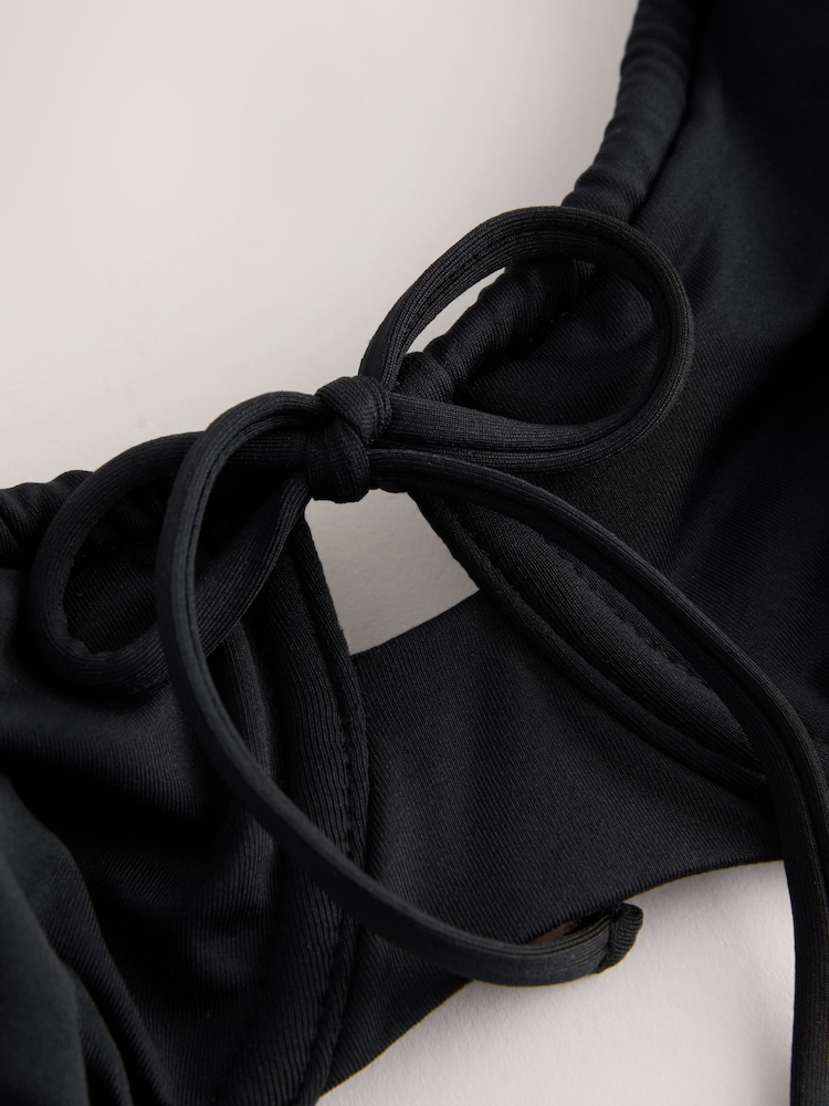 Black DD+ Wired Non Padded Bikini Top - Image 3 of 3