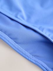 Cornflower Blue V Front High Leg Bikini Bottoms - Image 7 of 8