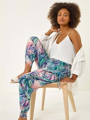 Roman Blue Abstract Tie Pocket Trousers - Image 1 of 5