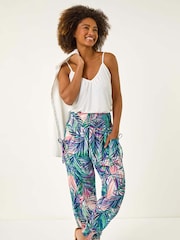 Roman Blue Abstract Tie Pocket Trousers - Image 2 of 5