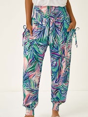 Roman Blue Abstract Tie Pocket Trousers - Image 4 of 5