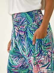 Roman Blue Abstract Tie Pocket Trousers - Image 5 of 5