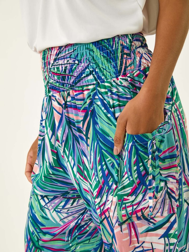 Roman Blue Abstract Tie Pocket Trousers - Image 5 of 5