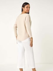 Creme - Roman Swirl Embellished Knit Jumper - Imagem 3 de 5