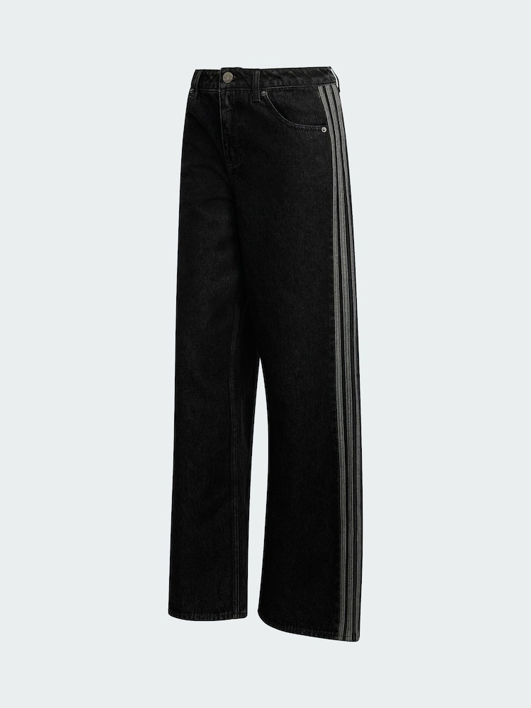 adidas Originals Denim Firebird Loose Track Pant Trousers - Imaginea 5 din 5