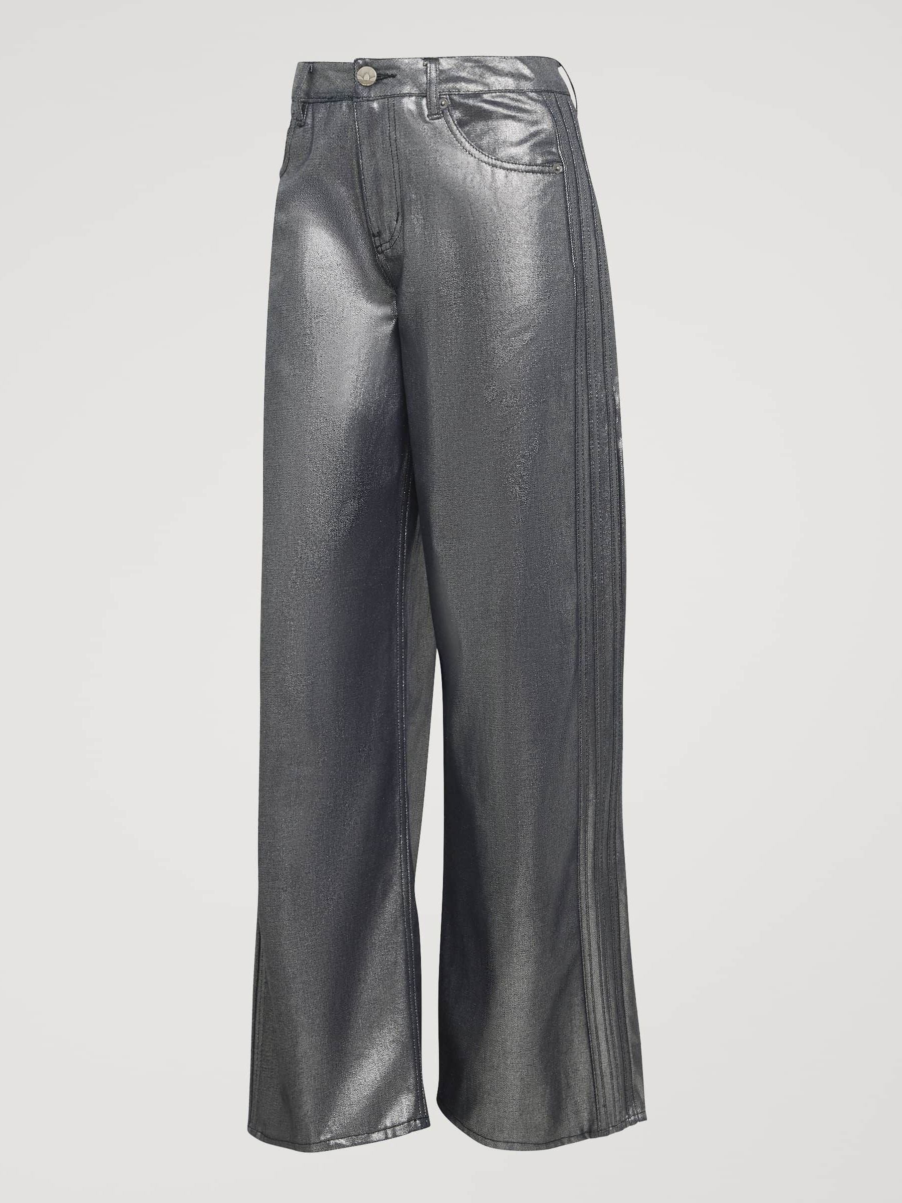 A.D.S.R. JEAN 04 (COLOR: Silver） Buy adidas originals Silver Metallic Loose Fit Denim Jeans from