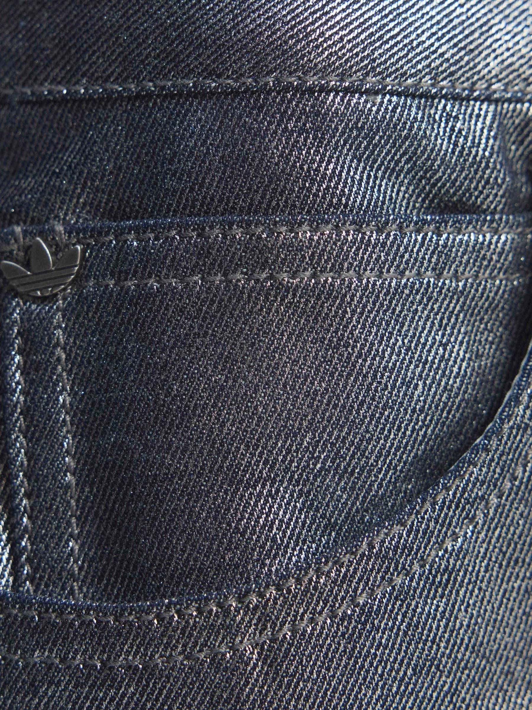 Buy adidas originals Silver Metallic Loose Fit Denim Jeans from