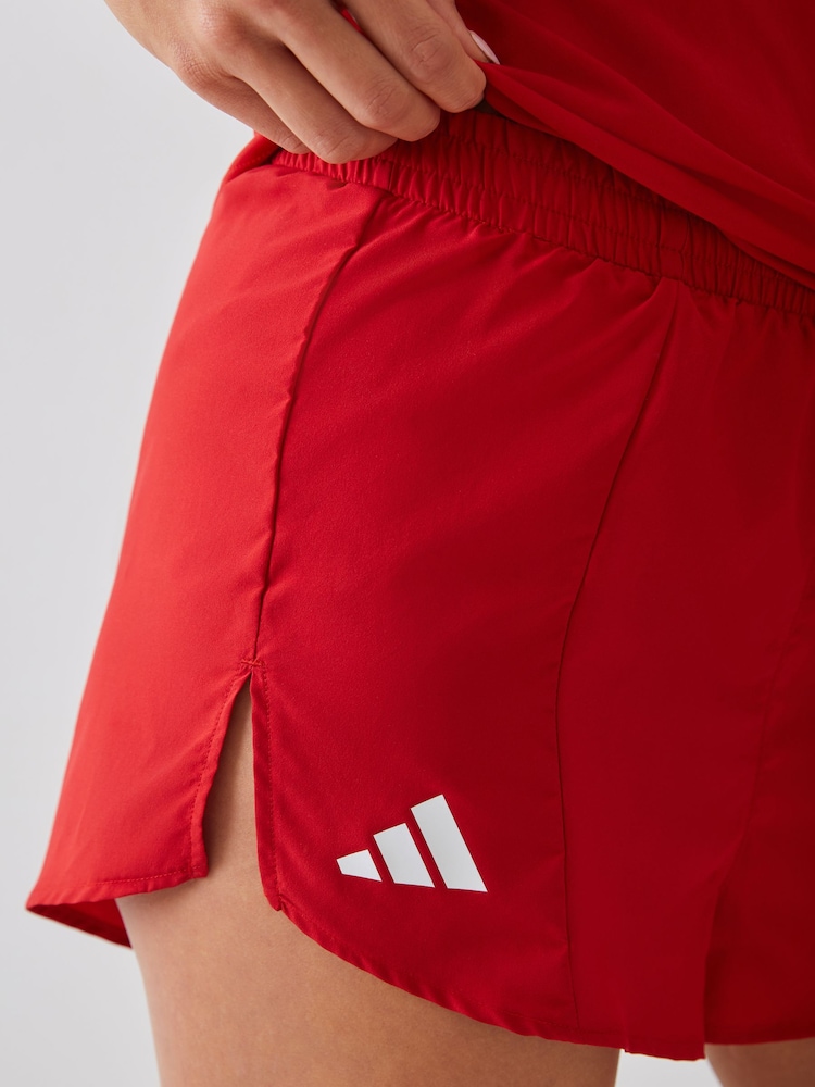adidas Red adizero Essentials Running Shorts - Image 4 of 4