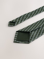 Green and White Pattern Tie - Image 4 of 5