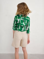 Verde claro - Camiseta de algodón 100 % con estampado Poisson de Seasalt Cornwall - Imagen 2 de 5