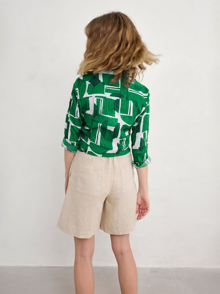 Verde claro - Camiseta de algodón 100 % con estampado Poisson de Seasalt Cornwall - Imagen 2 de 5