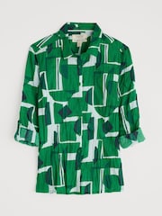 Verde claro - Camiseta de algodón 100 % con estampado Poisson de Seasalt Cornwall - Imagen 3 de 5