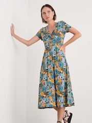 Seasalt Cornwall Blue Petite Petite 100% Cotton Chapelle Dress - Image 1 of 5