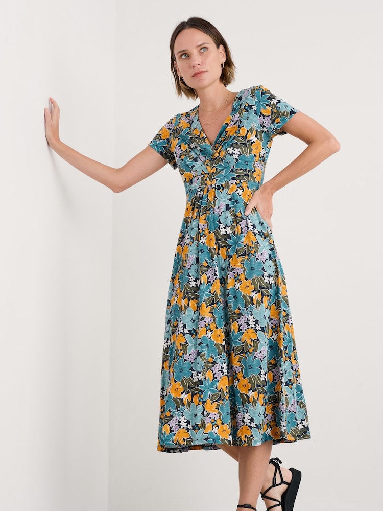 Seasalt Cornwall Blue Petite Petite 100% Cotton Chapelle Dress - Image 1 of 5