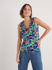 Azul de Ground - Seasalt Cornwall Cobbs Well Sleeveless 100% Cotton Vest - Imagen 1 de 5
