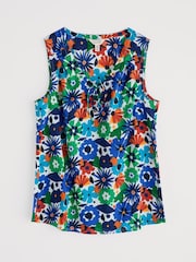Azul de Ground - Seasalt Cornwall Cobbs Well Sleeveless 100% Cotton Vest - Imagen 4 de 5