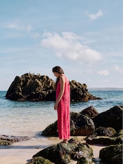 Seasalt Cornwall Petite Salt Air Wide Leg100% Linen Jumpsuit - Imagen 5 de 8