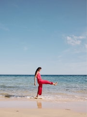 Seasalt Cornwall Petite Salt Air Wide Leg100% Linen Jumpsuit - Imagen 6 de 8