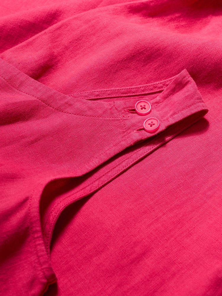 Seasalt Cornwall Pink Petite Salt Air Wide Leg100% Linen Jumpsuit - Image 8 of 8 Seasalt Cornwall Pink Petite Salt Air Wide Leg100% Linen Jumpsuit - Image 8 of 8