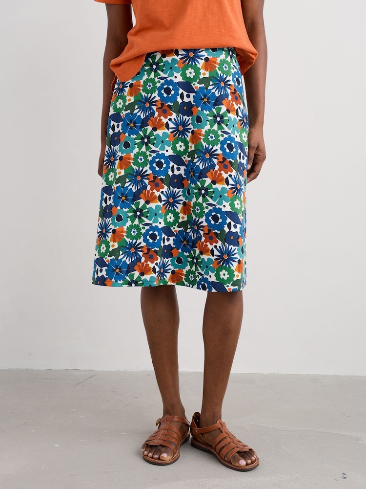 Seasalt Cornwall Blue Ground Ankle Length Skirt - Image 1 of 5 Seasalt Cornwall Blue Ground Ankle Length Skirt - Image 1 of 5