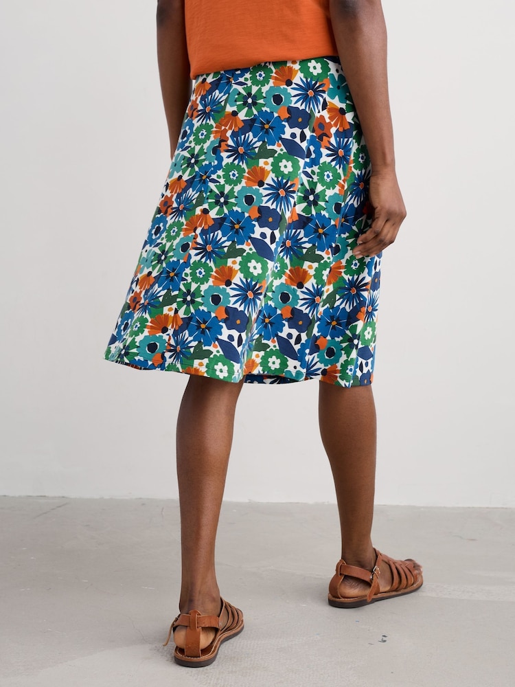 Seasalt Cornwall Blue Ground Ankle Length Skirt - Image 2 of 5 Seasalt Cornwall Blue Ground Ankle Length Skirt - Image 2 of 5