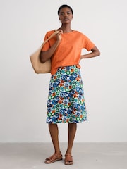 Seasalt Cornwall Blue Ground Ankle Length Skirt - Image 3 of 5