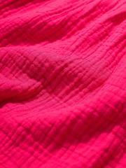 Seasalt Cornwall Pink 100% Cotton Pebble Comb Double Cloth Dress - Image 10 of 10