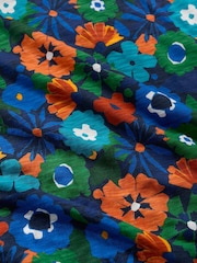 Seasalt Cornwall Blue Petite Multi Polmanter Jersey Dress - Image 6 of 6