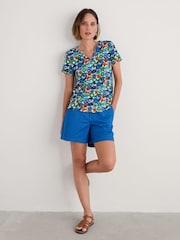 Azul de Ground - Seasalt Cornwall Waterflow Short Sleeve Top - Imagen 1 de 5