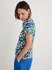 Azul de Ground - Seasalt Cornwall Waterflow Short Sleeve Top - Imagen 2 de 5