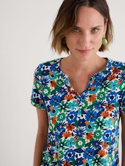 Azul de Ground - Seasalt Cornwall Waterflow Short Sleeve Top - Imagen 3 de 5
