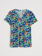 Azul de Ground - Seasalt Cornwall Waterflow Short Sleeve Top - Imagen 4 de 5