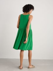 Seasalt Cornwall Green Sun Splendour Dress in Certified Cotton Jersey - Image 2 of 5