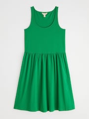 Seasalt Cornwall Green Sun Splendour Dress in Certified Cotton Jersey - Image 4 of 5