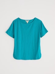 Seasalt Cornwall Water Blue Bryher View 100% Cotton Boat Neck T-Shirt - Image 4 of 5