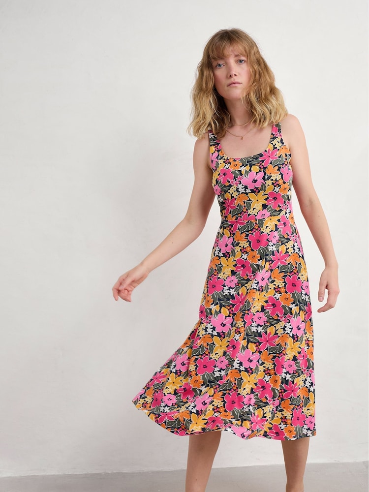 sun gleam jersey midi dress Seasalt Cornwall Multi Sun Gleam Jersey Midi Dress