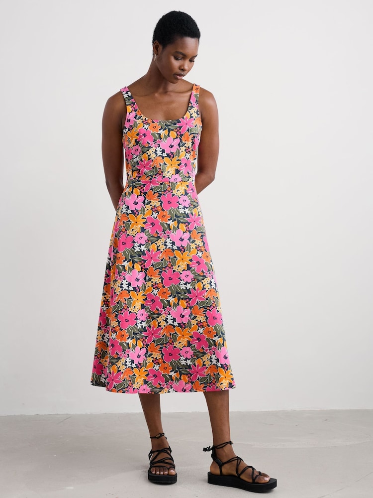 Buy Seasalt Cornwall Pink Sun Gleam Jersey Midi Dress from Next Portugal