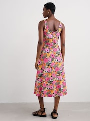 Seasalt Cornwall Pink Sun Gleam Jersey Midi Dress - Image 7 of 12
