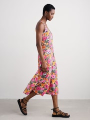 Seasalt Cornwall Pink Sun Gleam Jersey Midi Dress - Image 8 of 12