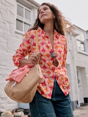 Seasalt Cornwall Pink Poisson Printed 100% Cotton T-Shirt - Image 2 of 9